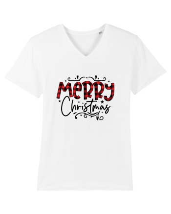 Merry Christmas Material White