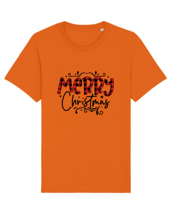 Merry Christmas Material Bright Orange