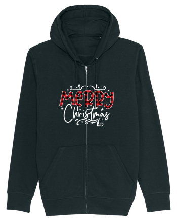Merry Christmas Material (alb) Black