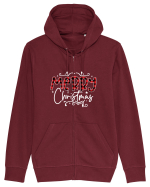 Merry Christmas Material (alb) Hanorac cu fermoar Unisex Connector