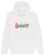 Believe (motive de Crăciun) Hanorac cu fermoar Unisex Connector