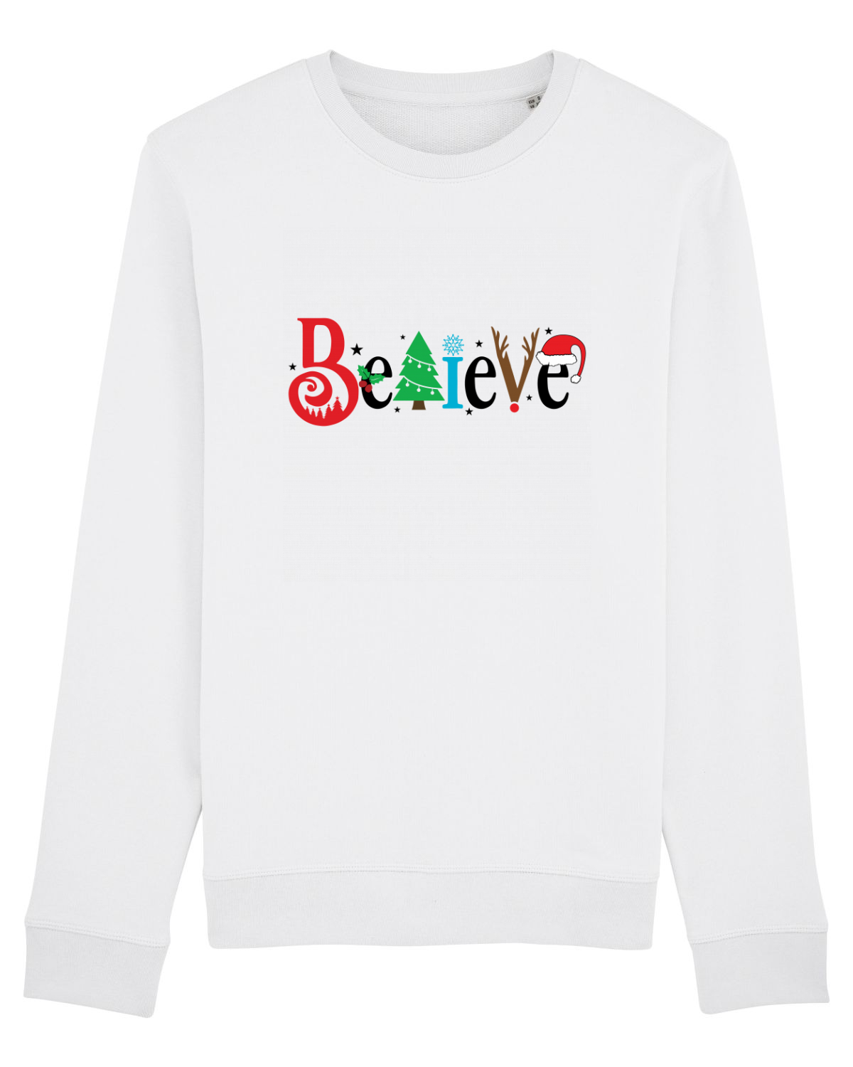 Bluză mânecă lungă Unisex Rise White