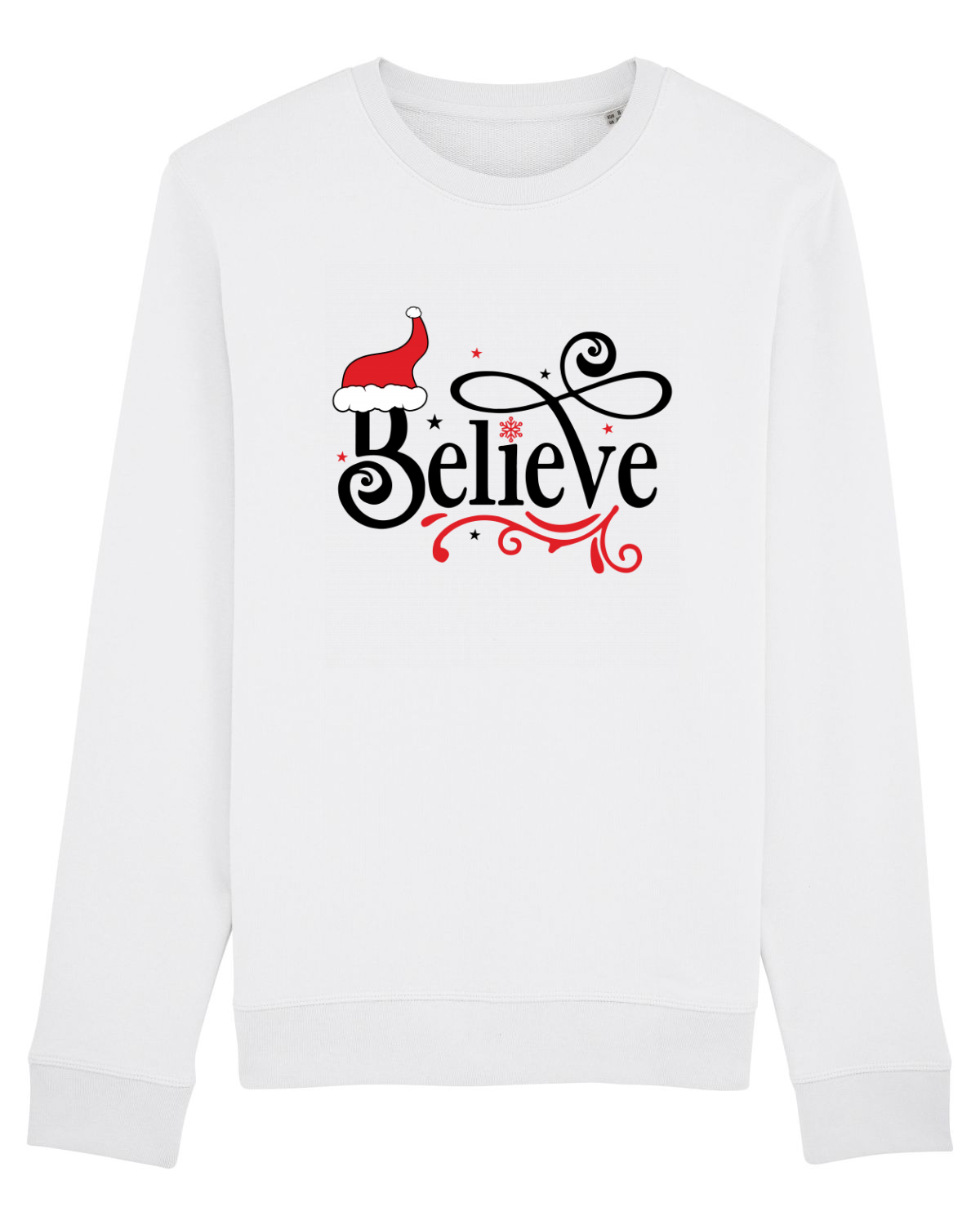 Bluză mânecă lungă Unisex Rise White