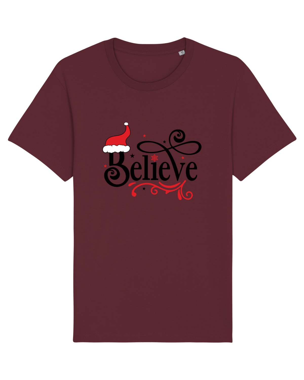 Tricou mânecă scurtă Unisex Rocker Burgundy