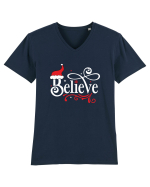 Believe Red Hat (alb) Tricou mânecă scurtă guler V Bărbat Presenter