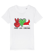 Peace Love Christmas Tricou mânecă scurtă  Copii Mini Creator