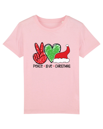 Peace Love Christmas Cotton Pink