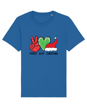 Peace Love Christmas Royal Blue
