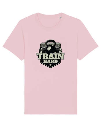 Train Hard Gym Cotton Pink