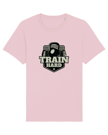 Train Hard Gym Cotton Pink