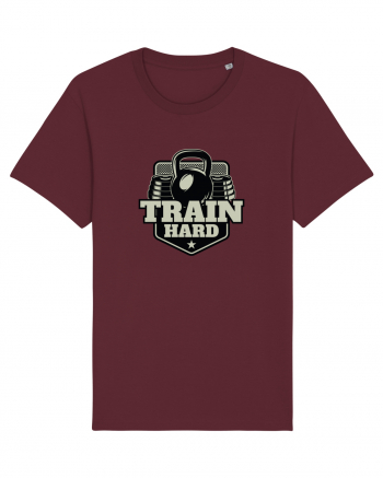 Train Hard Gym Burgundy