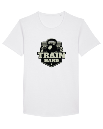 Train Hard Gym White