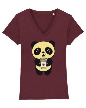 Coffee Panda  Burgundy