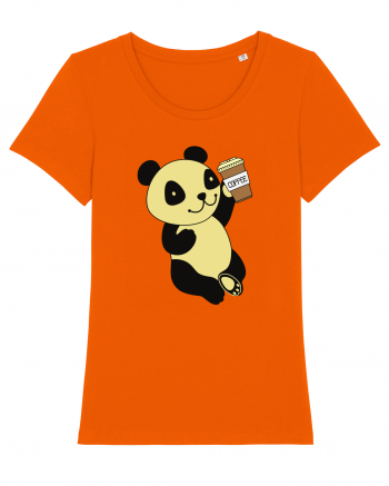 Coffee Panda  Bright Orange