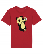 Coffee Panda  Tricou mânecă scurtă Unisex Rocker