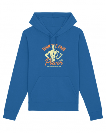 Turn the Pain into Power Gym Royal Blue