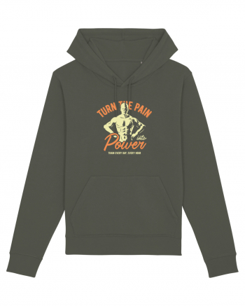 Turn the Pain into Power Gym Khaki