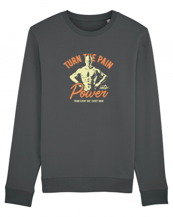 Turn the Pain into Power Gym Anthracite