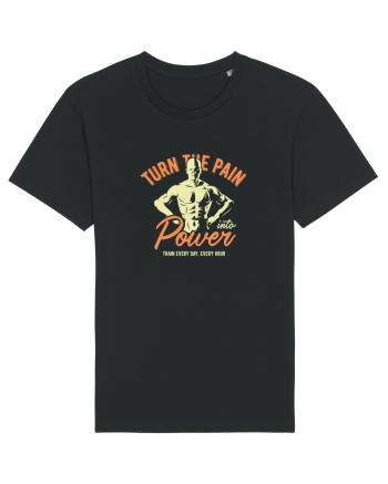 Turn the Pain into Power Gym Black