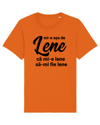 Mi-e asa de lene ca mi-e lene sa-mi fie lene Bright Orange