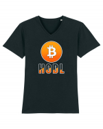 Bitcoin Win Tricou mânecă scurtă guler V Bărbat Presenter