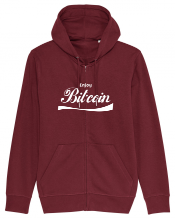 Enjoy Bitcoin Burgundy