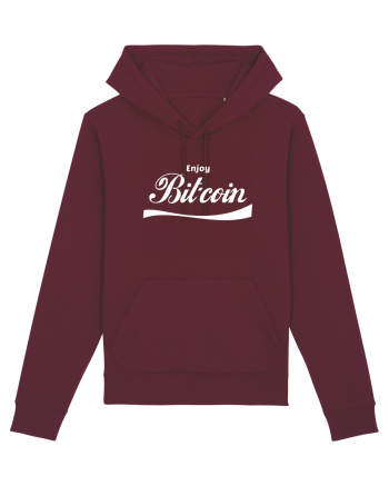 Enjoy Bitcoin Burgundy