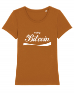 Enjoy Bitcoin Tricou mânecă scurtă guler larg fitted Damă Expresser