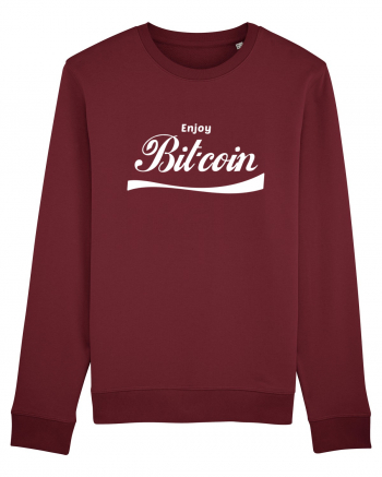 Enjoy Bitcoin Burgundy