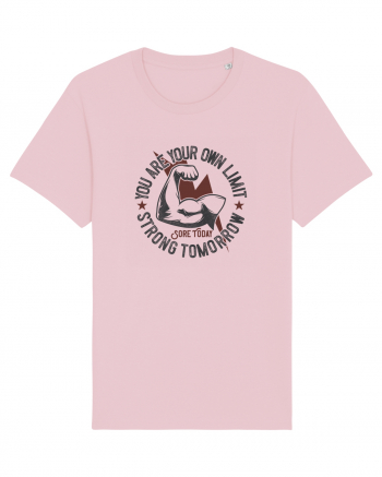You are your own limit Gym Cotton Pink