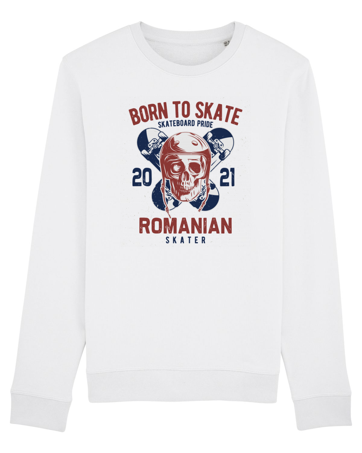 Bluză mânecă lungă Unisex Rise White