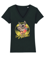 lama queen Tricou mânecă scurtă guler V Damă Evoker