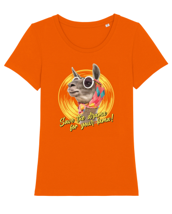 lama queen Bright Orange