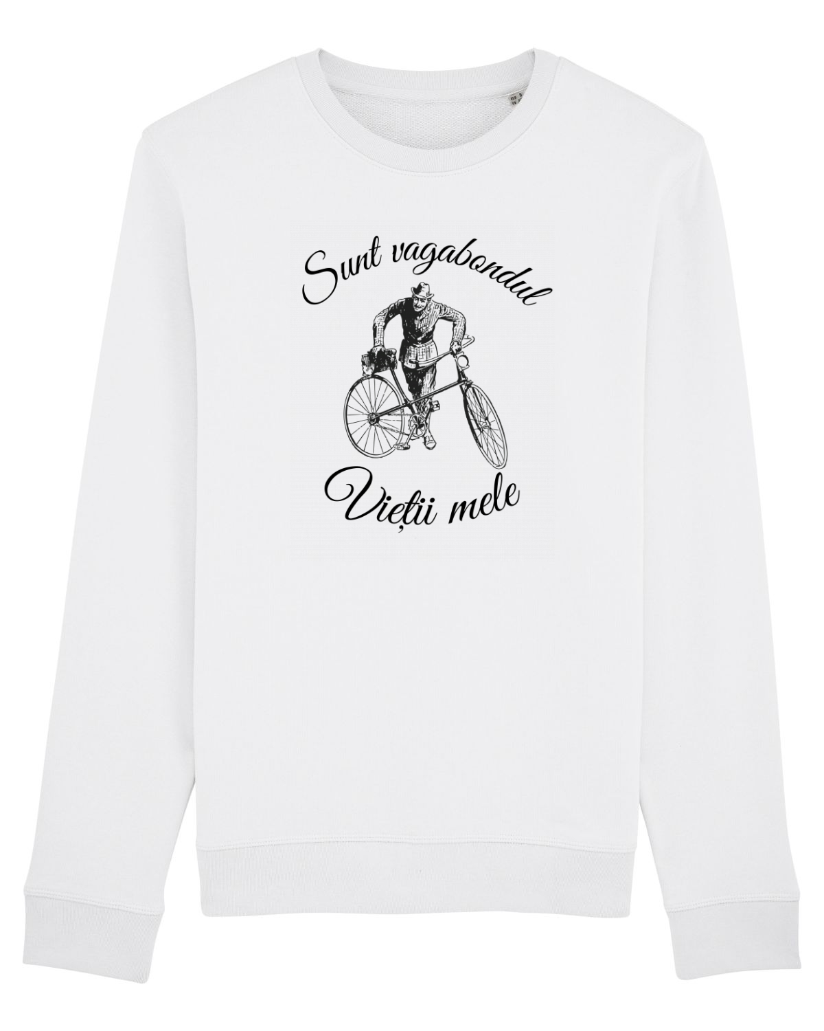 Bluză mânecă lungă Unisex Rise White