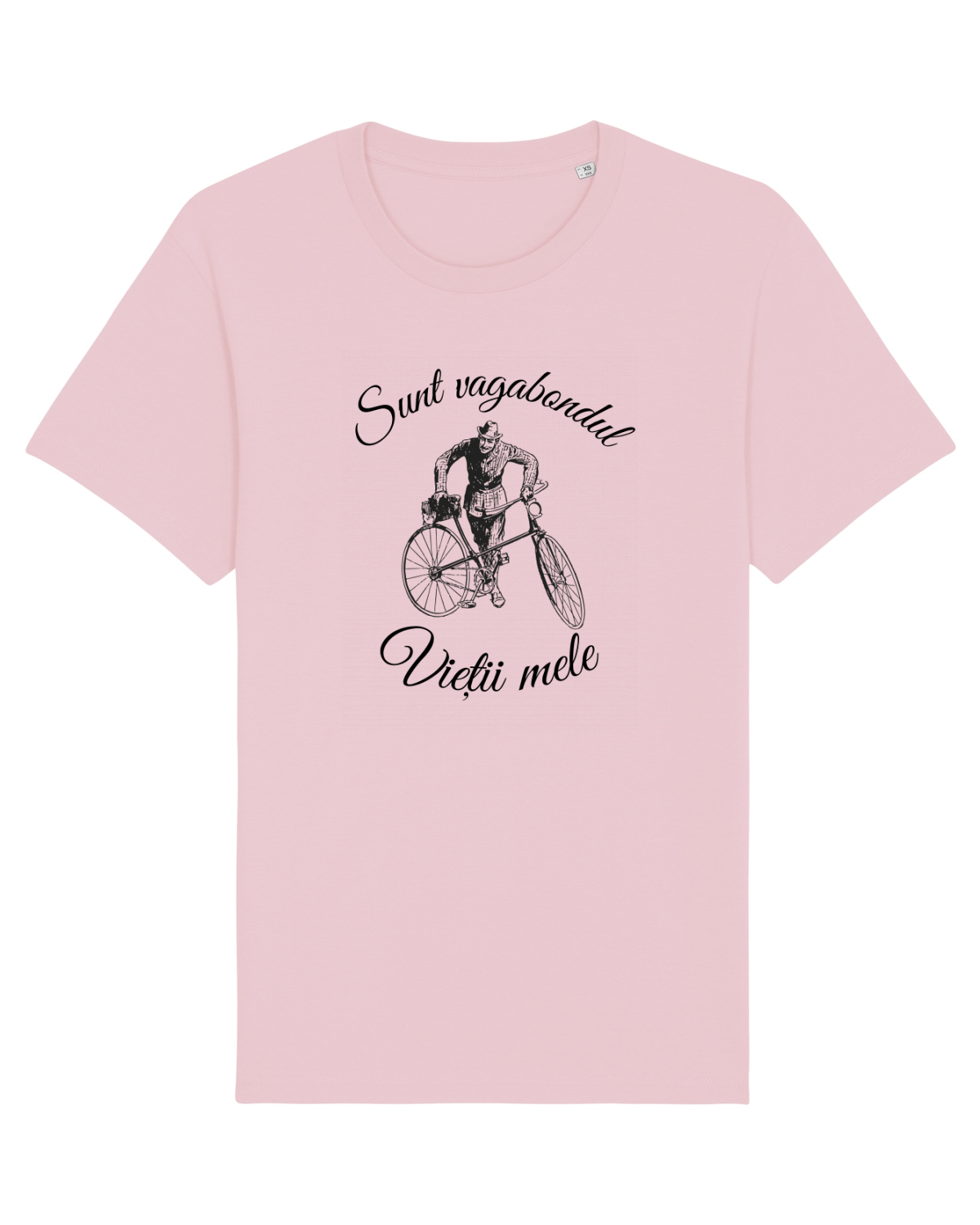 Tricou mânecă scurtă Unisex Rocker Cotton Pink