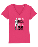 It's not a Destination Gym Tricou mânecă scurtă guler V Damă Evoker