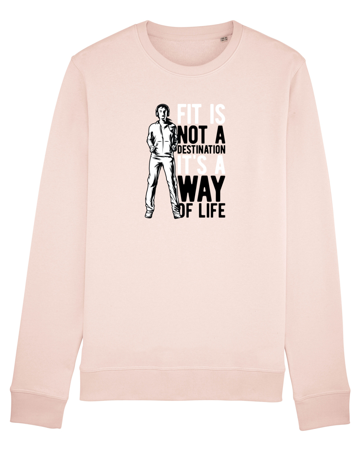 Bluză mânecă lungă Unisex Rise Candy Pink