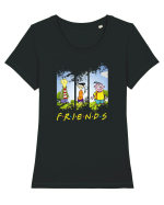 Ed friends Tricou mânecă scurtă guler larg fitted Damă Expresser
