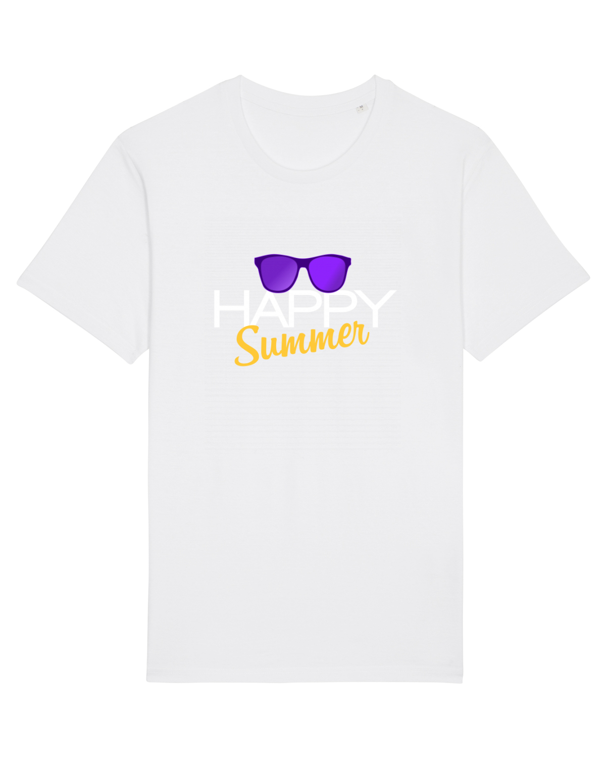 Tricou mânecă scurtă Unisex Rocker White