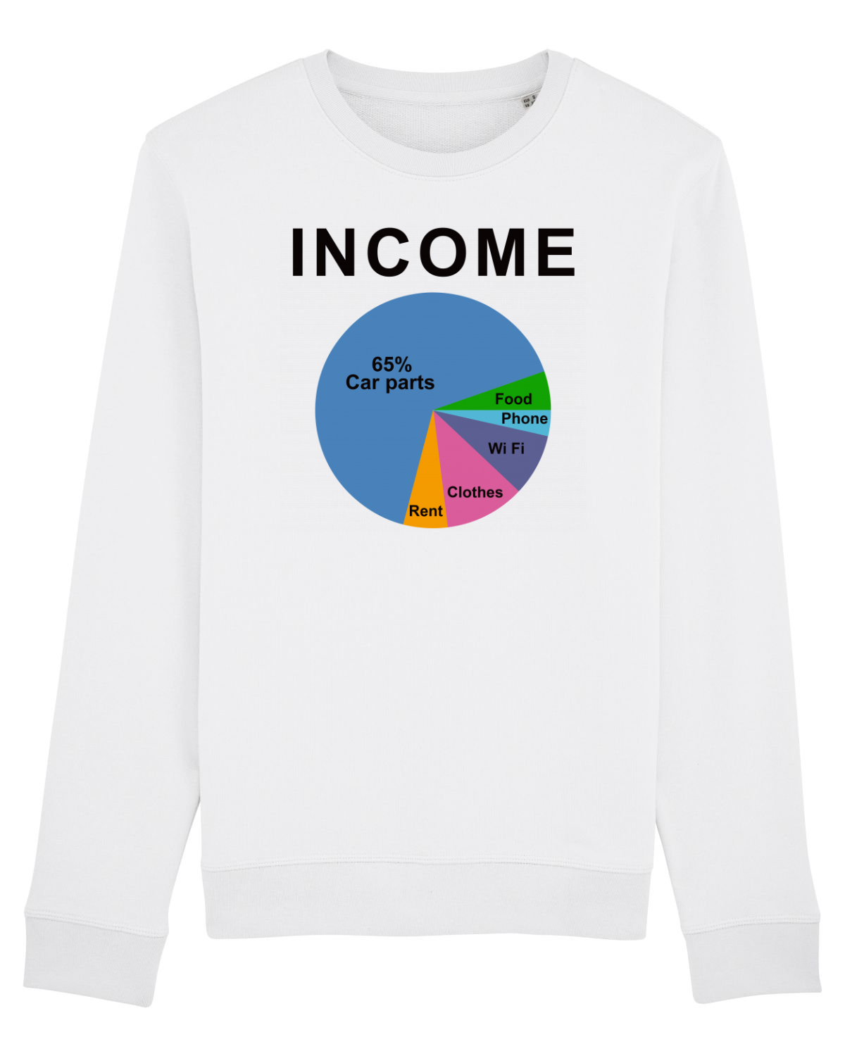 Bluză mânecă lungă Unisex Rise White
