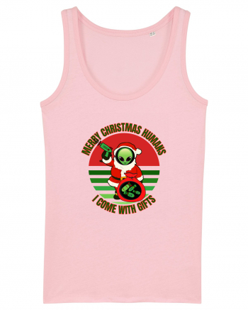 Funny Santa Claus Alien Cotton Pink