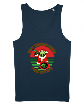 Funny Santa Claus Alien Navy