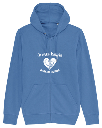 Jesus heals broken hearts Bright Blue