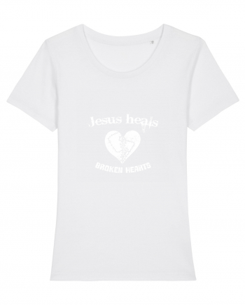 Jesus heals broken hearts White