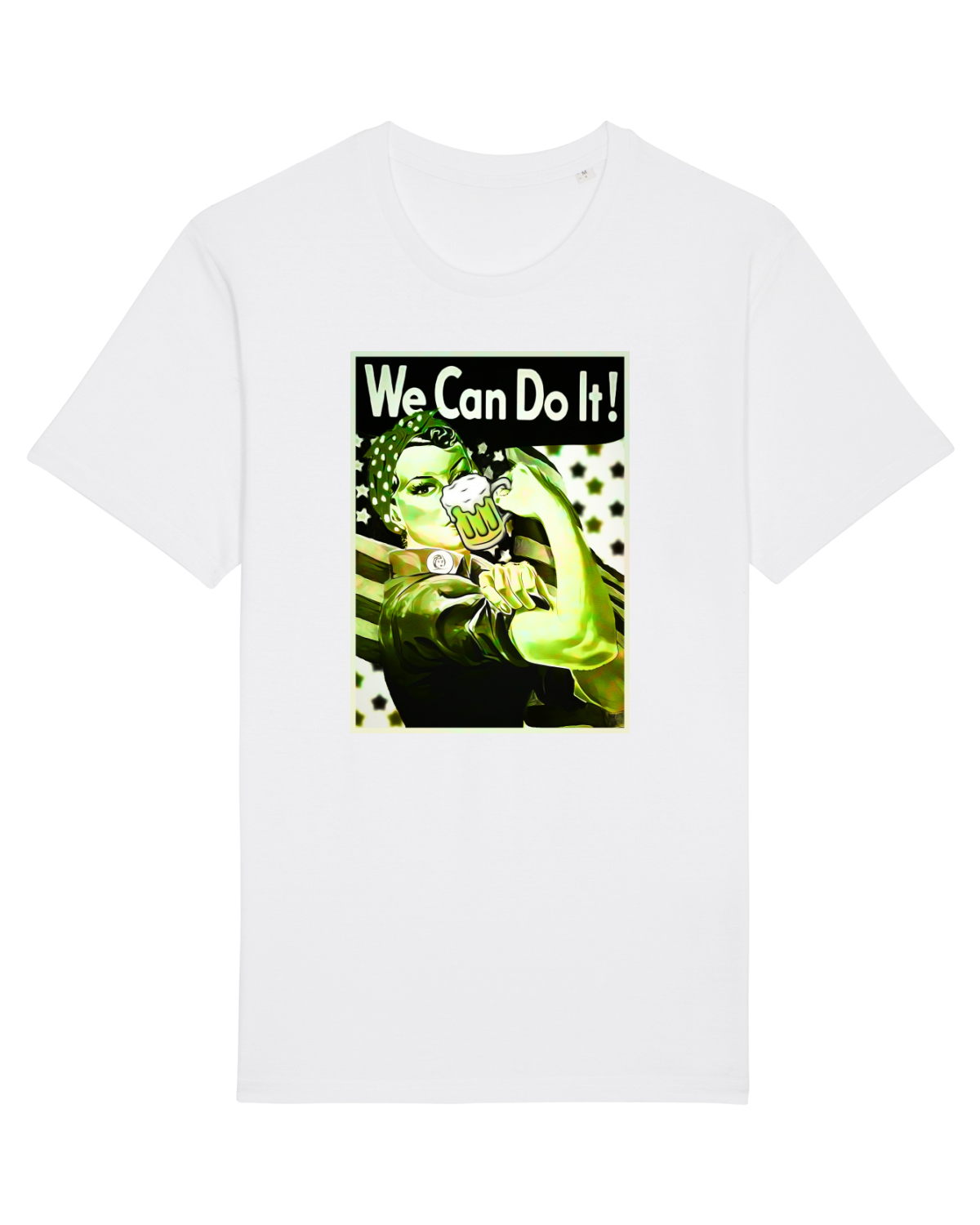 Tricou mânecă scurtă Unisex Rocker White