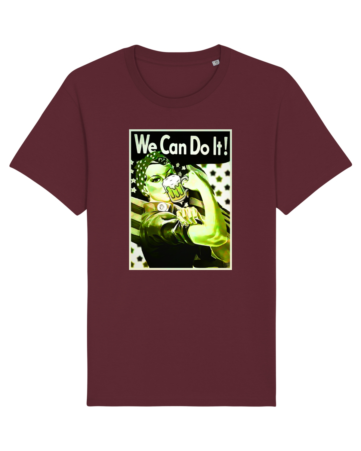 Tricou mânecă scurtă Unisex Rocker Burgundy
