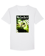 Strong Woman Tricou mânecă scurtă guler larg Bărbat Skater