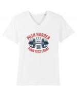 Push Harder than yesterday Gym Tricou mânecă scurtă guler V Bărbat Presenter