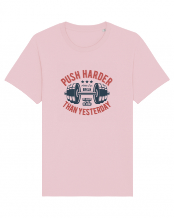 Push Harder than yesterday Gym Cotton Pink