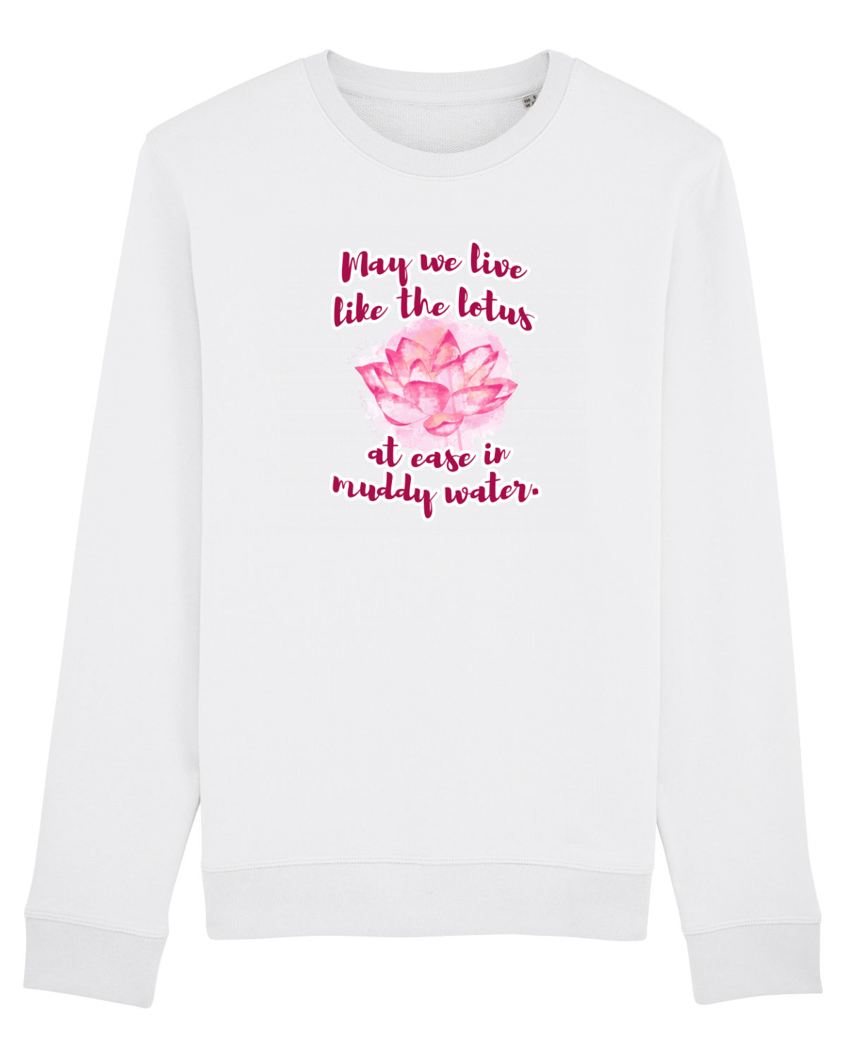 Bluză mânecă lungă Unisex Rise White